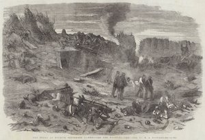 Redan ved soloppgang, 9. september, fjerner de sårede